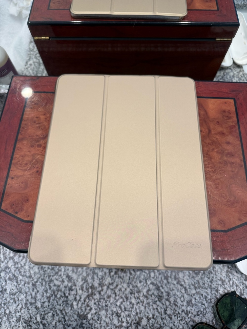 Beige Ipad Pro Case 🥥👜